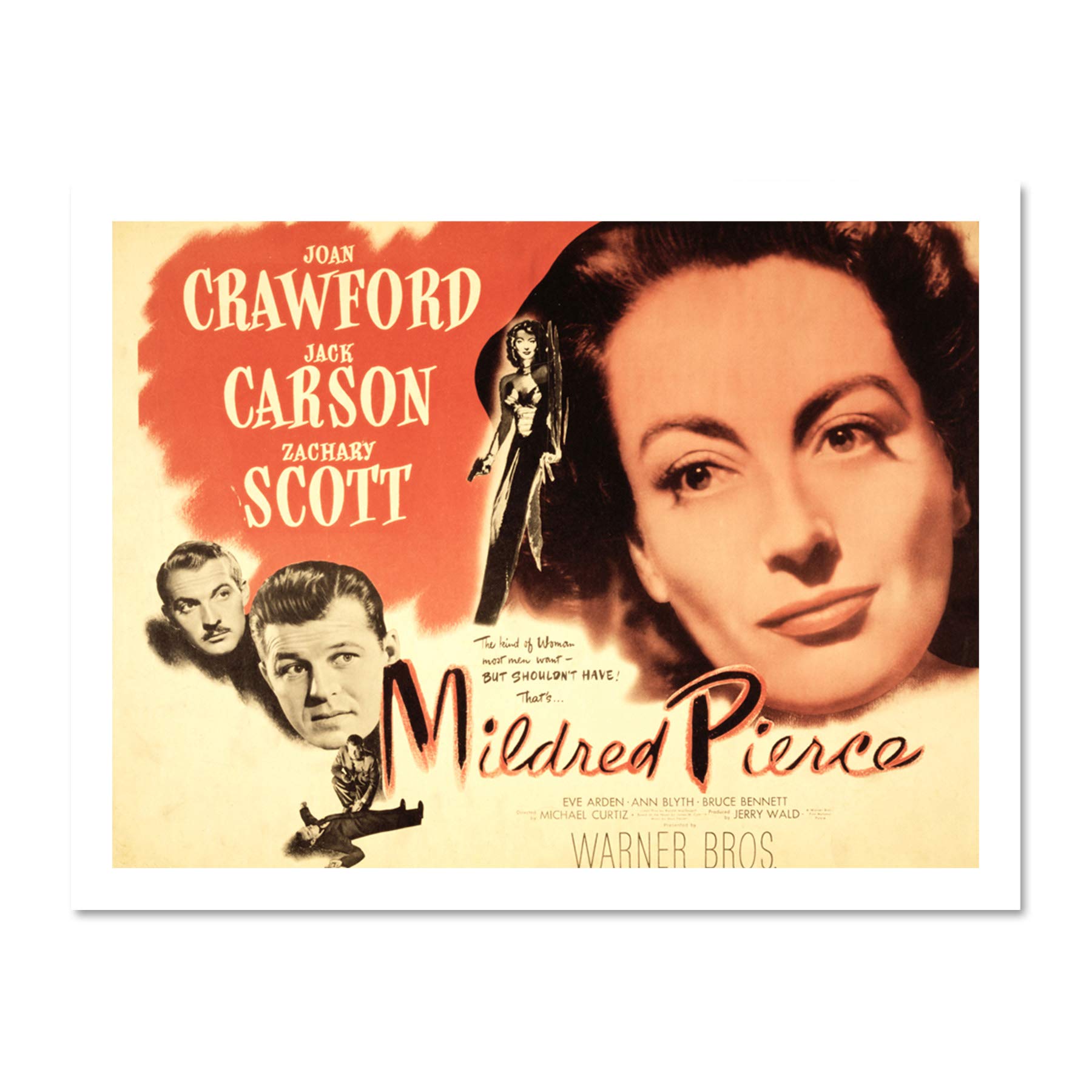 Wee Blue Coo Advertising Movie Film Mildred Pierce Crawford Joan Drama Large Framed Art Print Poster Wall Decor 18x24 inch