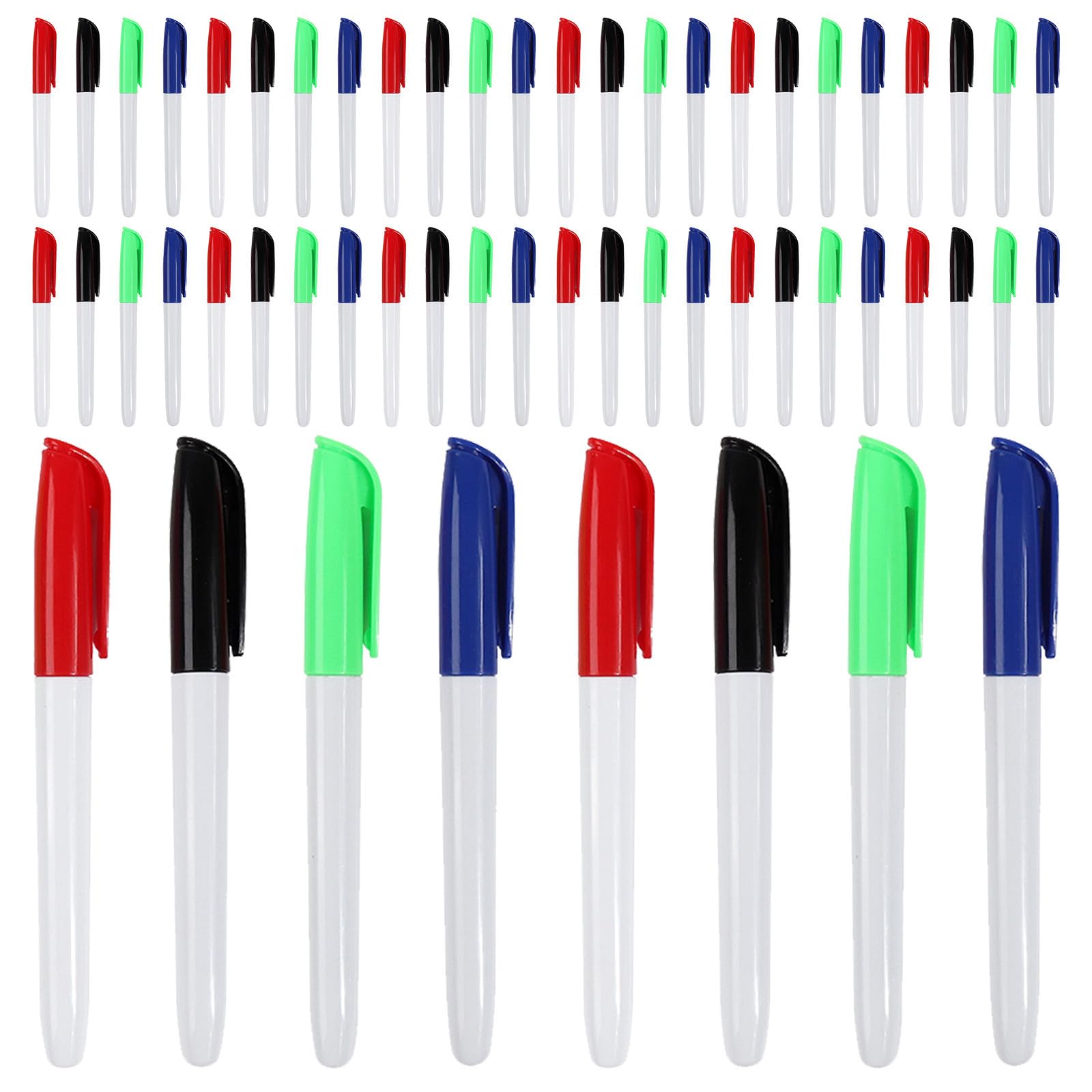 72 Piezas Set de Rotuladores Borrables para Pizarra, Espejos y Vidrio 1-2mm