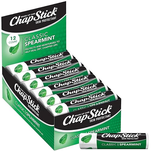 ChapStick Bulk Lip Balm, Classic Spearmint 12-Pack – Cool &