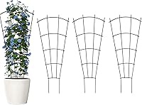 Vista 1 de Paquete de 4 Enrejados de 32'' para Plantas de Interior para Plantas en Maceta Trepadoras Enrejado de Metal para Jardín Exterior Plantas de Casa