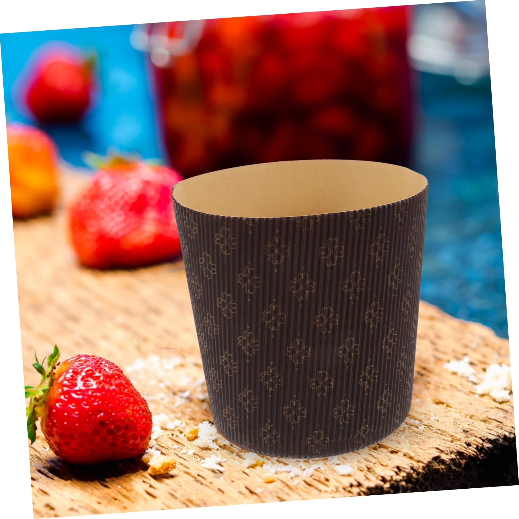 Moldes de Papel para Panettone 25 Piezas Marrón, Papel