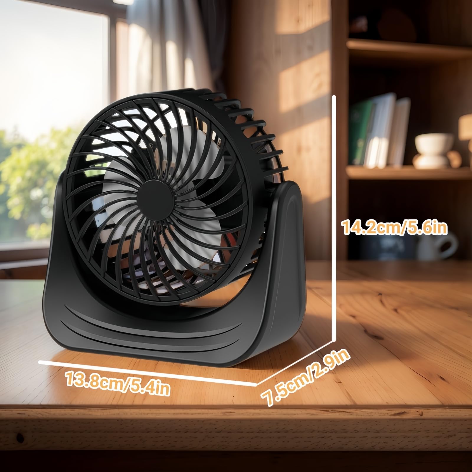Petit ventilateur de bureau USB, 3 vitesses, rotation à 360°, mini ventilateur personnel de 10,2 cm pour bureau, dortoir, chambre, ordinateur portable, bibliothèque, cadeau d'été (gris Petit ventilateur de bureau USB, 3 vitesses, rotation à 360°, mini ventilateur personnel de 10,2 cm pour bureau, dortoir, chambre, ordinateur portable, bibliothèque, cadeau d'été (gris