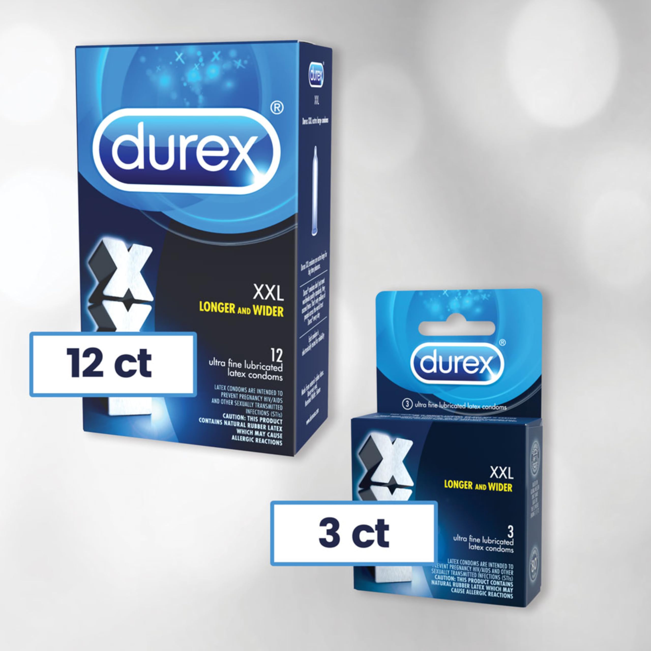 Durex XXL Lubricated Extra Large Premium Condoms, 3 Count product image 8