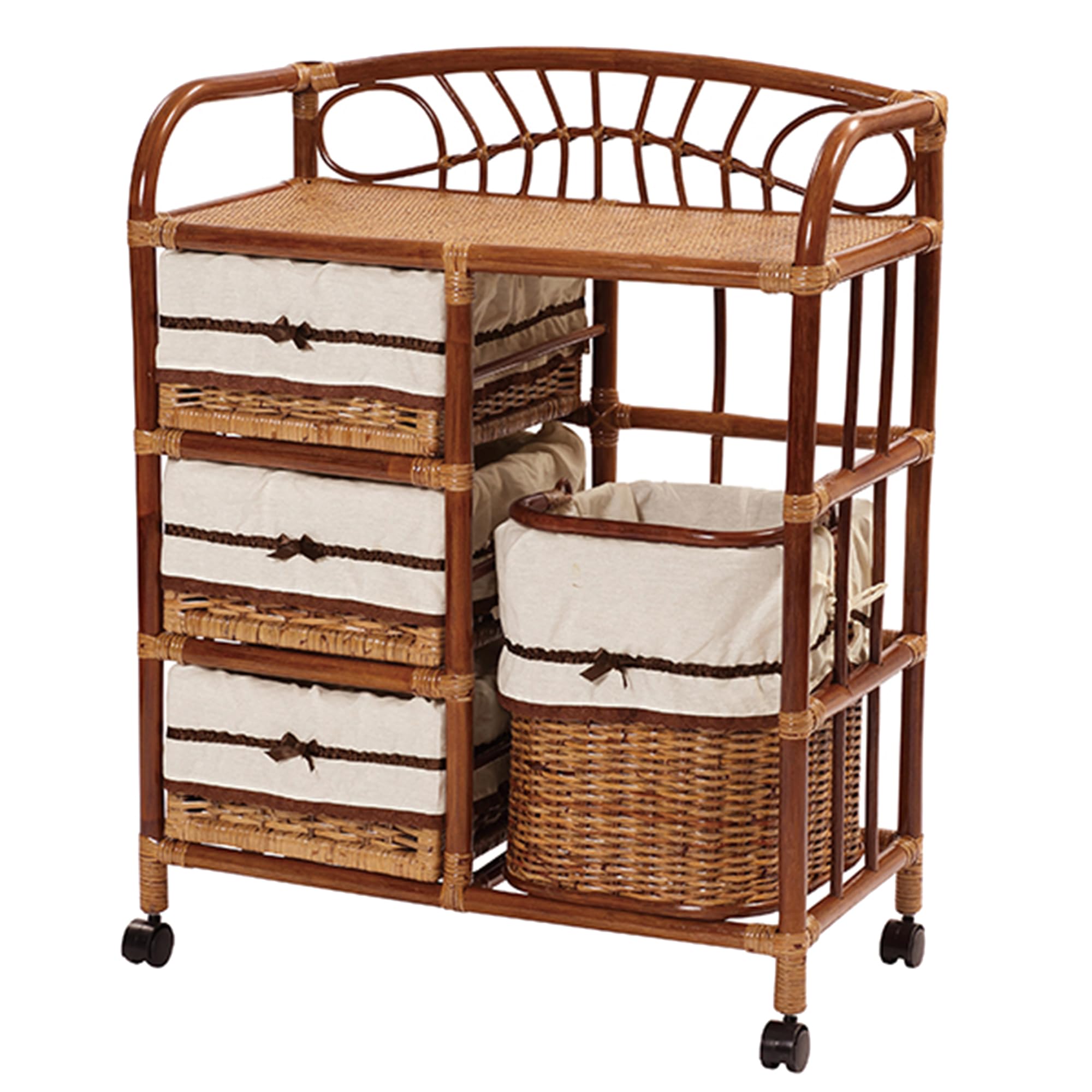 Amazon｜サンフラワーラタン ラタンランドリーラック Y11HR