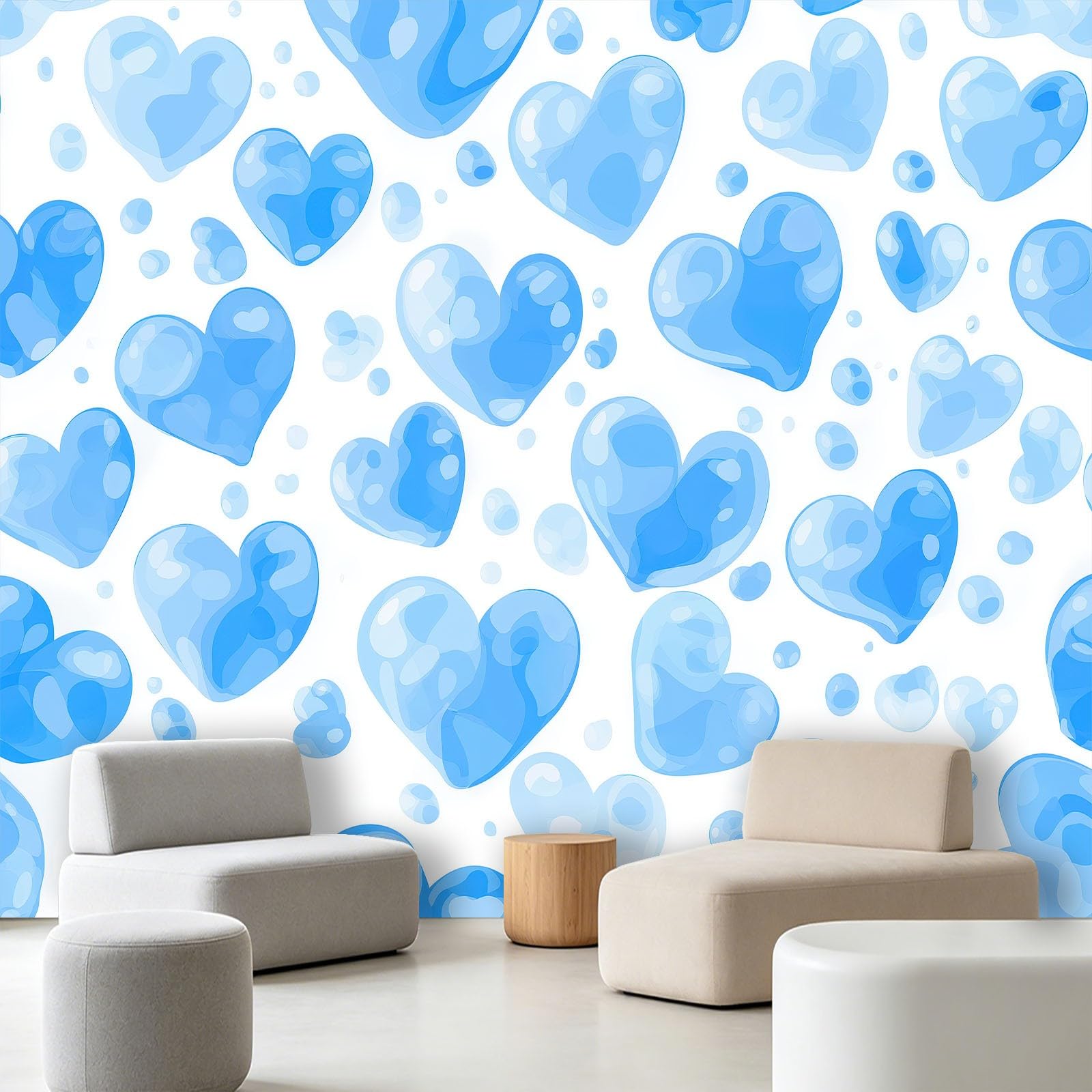 Fototapete 250 x 175 cm Vliestapete Wandtapete Romantisch Traumhaft Luftballon Herz, Motivtapeten für Babyzimmer Schlafzimmer Mutter-Kind-Laden