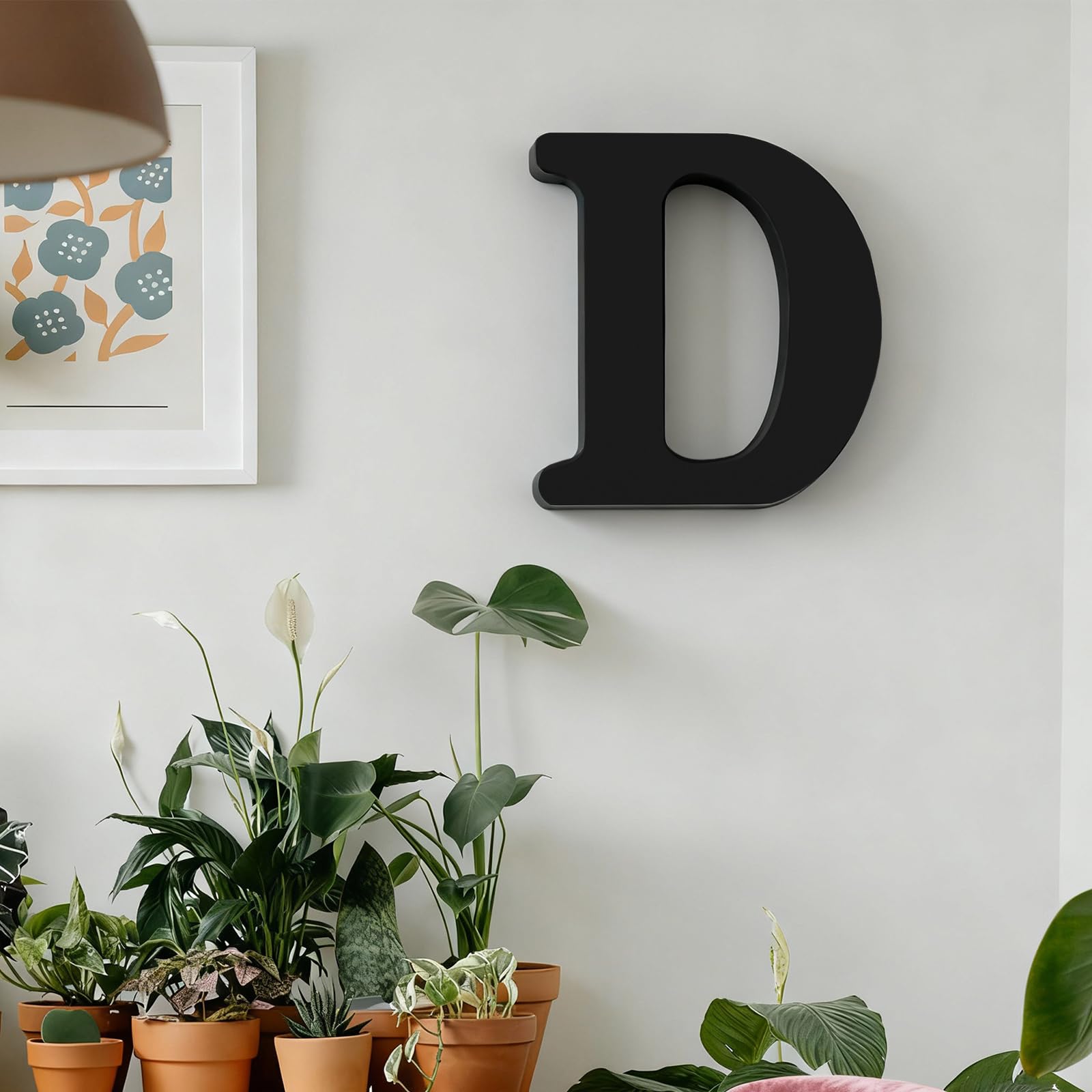 Snapklik.com : Zaruatu 12 Inch Black Wood Letters Unfinished Wood ...