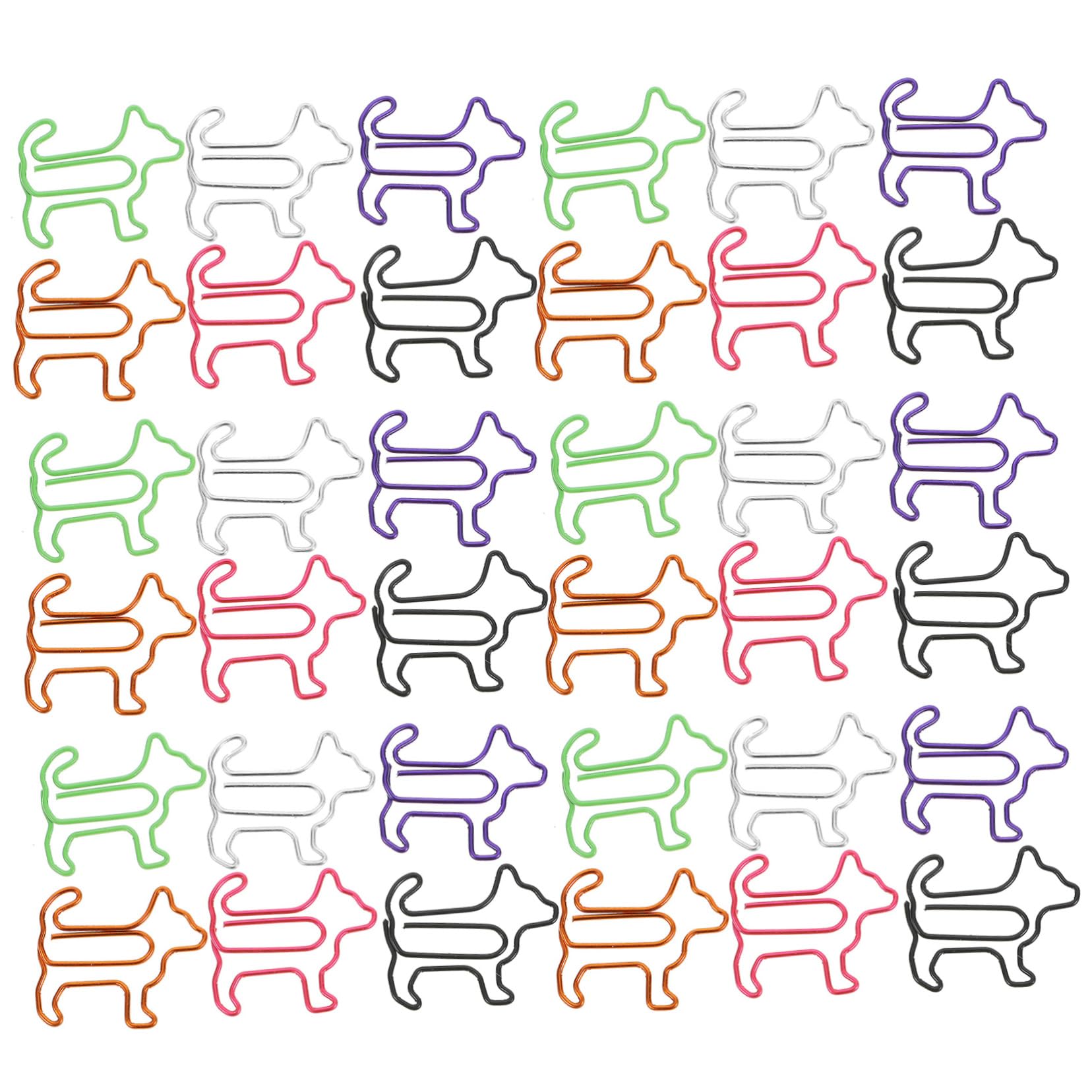 NUOBESTY 5 Set Di Graffette Decorative A Forma Di Animale Design Elegante Per Ufficio E Scuola 60 Pezzi * 5