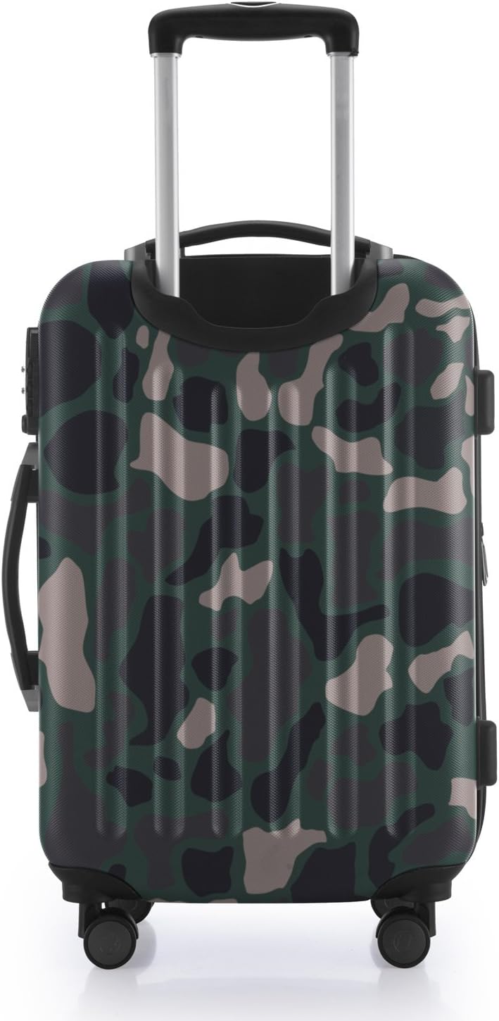 Spree - Trolley rigido da viaggio, modello TSA, 55 cm, colore: mimetico :  Amazon.it: Valigeria
