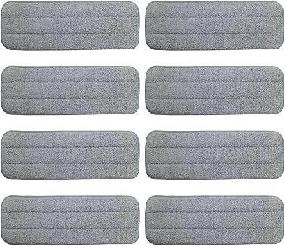 Compatible for Deerma, TB500 TB800,Compatible for Xiaomi Mijia , Water Spray Mop 360 Rotating Cleaning Cloth Head Wooden Carbon Fiber Cloth8pcs