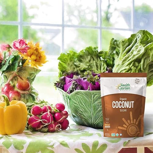 Miniatura 16 de Health Garden Azúcar de palma de coco orgánico, sin OMG, sin gluten, sustituto edulcorante, kosher, todo natural (4 libras)