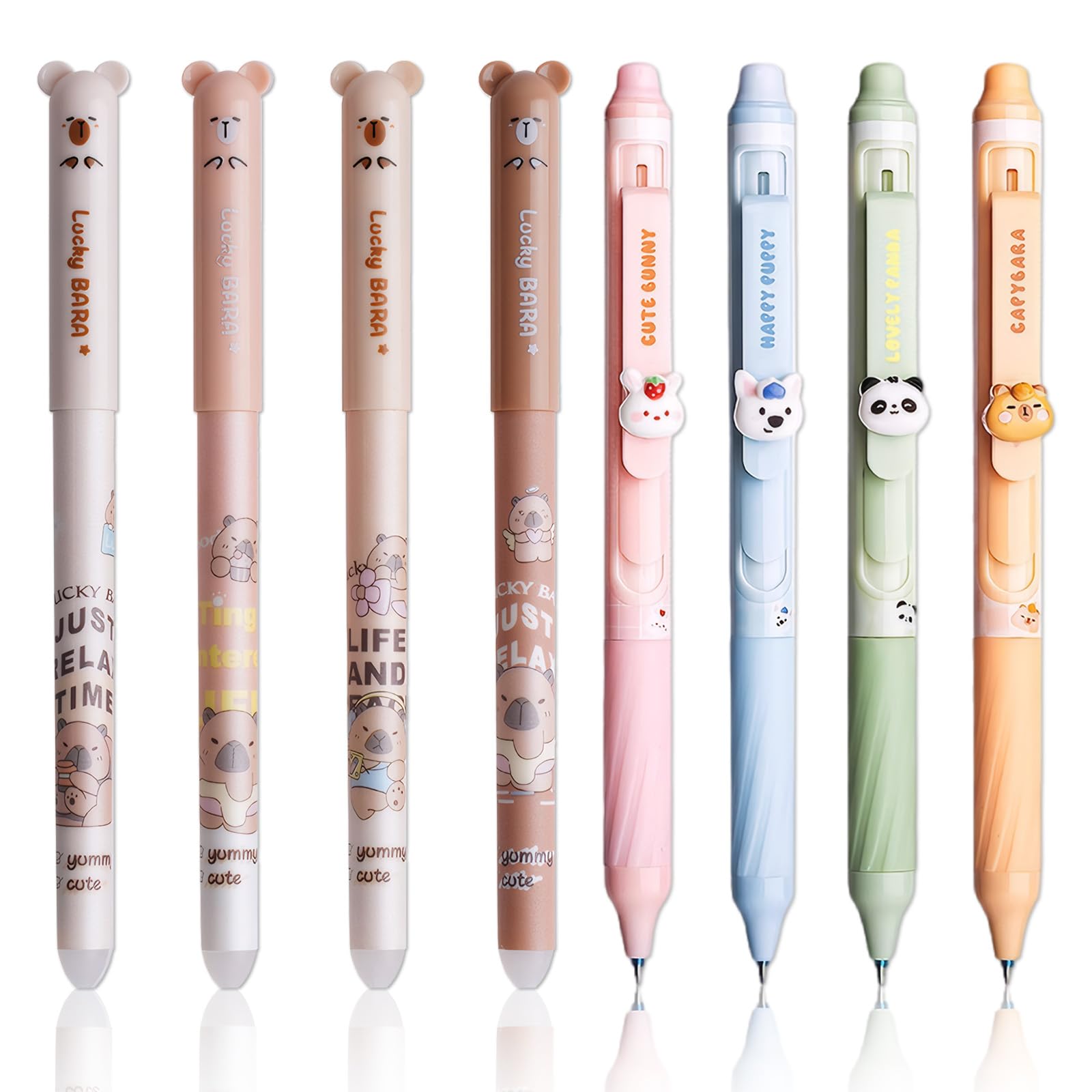 Penna a sfera cancellabile, set di 8 penne gel