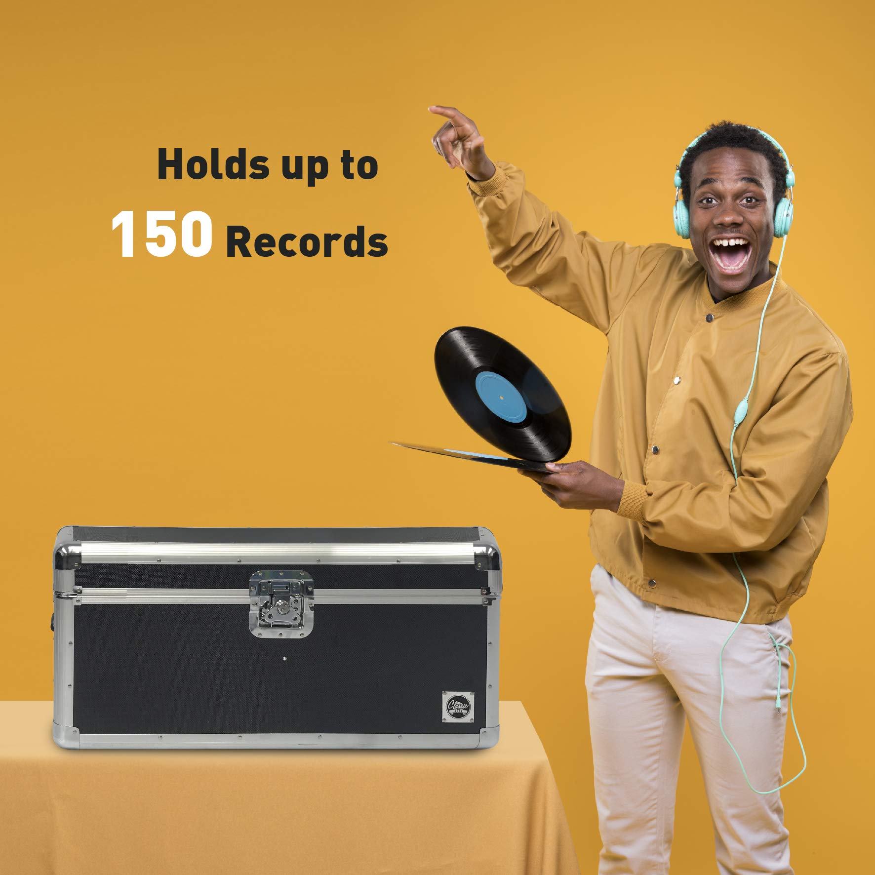 Buy EasyGo Products Classic Acts Vinyl Record Album Storage Case