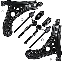 Vista 479 de Detroit Axle - Kit de suspensión frontal de 8 piezas para Dodge Journey 2009-2015, 2 brazos de control inferiores, 2 rótulas, 2 varillas