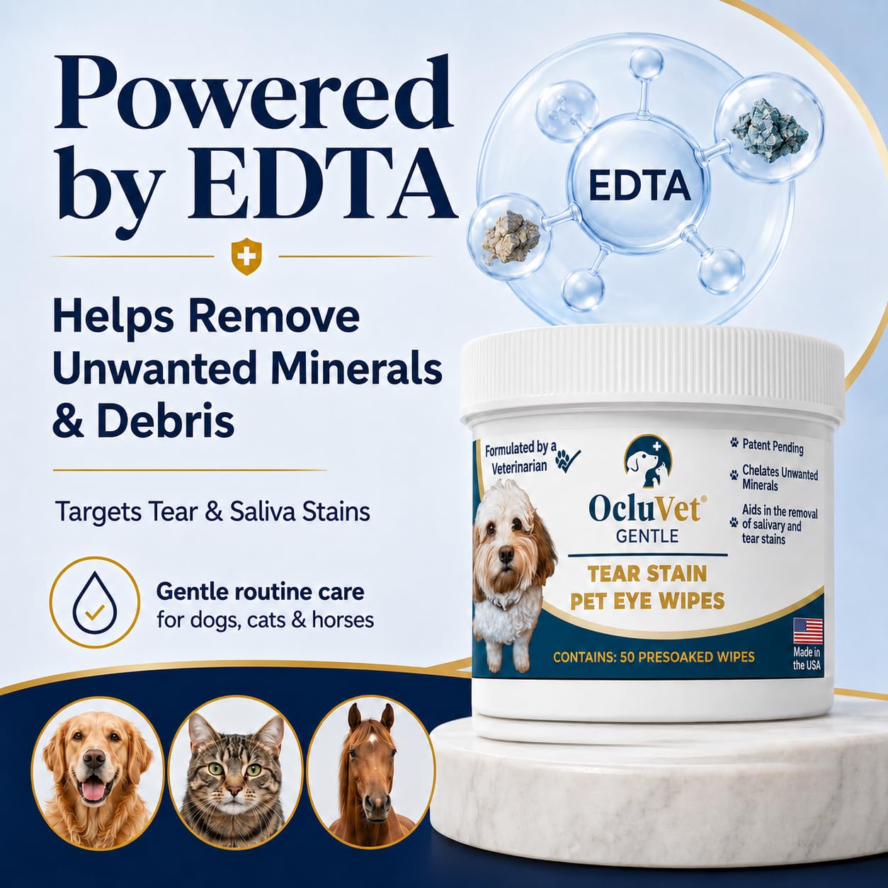 OcluVet Tear Stain Wipes for Dogs, Cats & Horses, 50 Count — Amazon image 4
