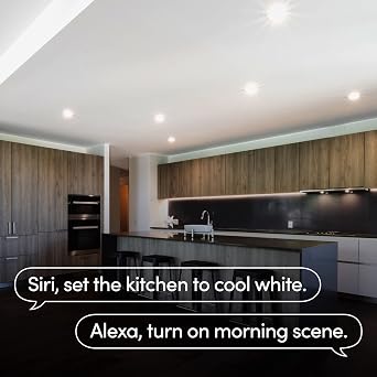 LIFX SuperColor 5-6 Smart Downlight Retrofit, 800 Lumens, CRI 90, Compatible with Alexa, Apple Homekit, SmartThings, Fits existing 5-6 Recessed Can Lights, LXDL6CUS