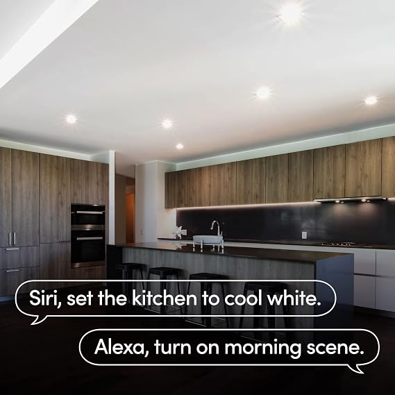 LIFX SuperColor 5-6 Smart Downlight Retrofit, 800 Lumens, CRI 90, Compatible with Alexa, Apple Homekit, SmartThings, Fits existing 5-6 Recessed Can Lights, LXDL6CUS