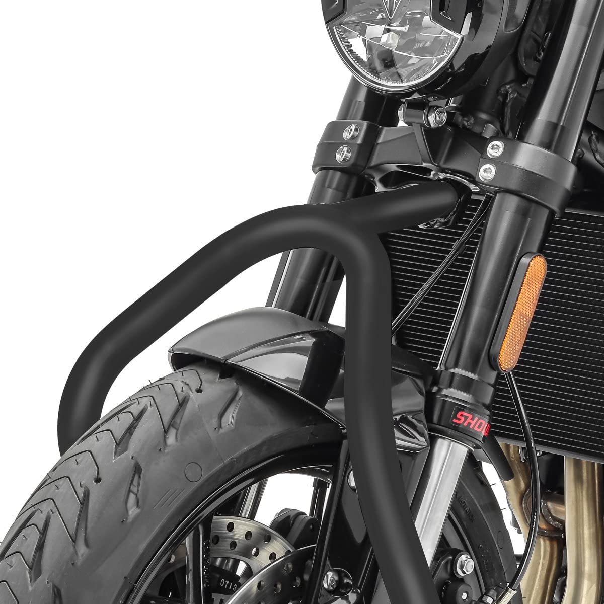 Caballete de tija Moto ConStands Falcone II Compatible para Rueda Delantera