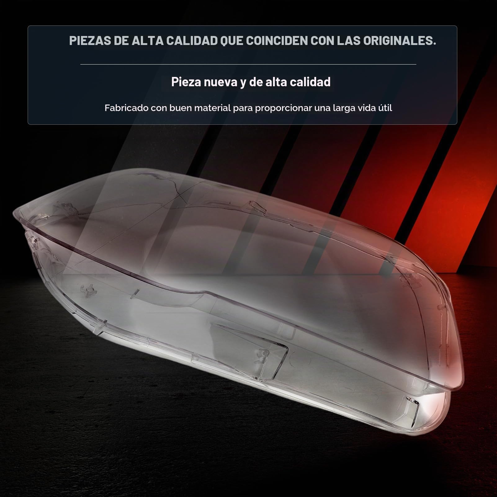 Cristal de faro para F10 F11 Cubierta de faro, Faro delantero, Lente de cristal, Cubierta de lente de vidrio, Lado del pasajero (derecha)