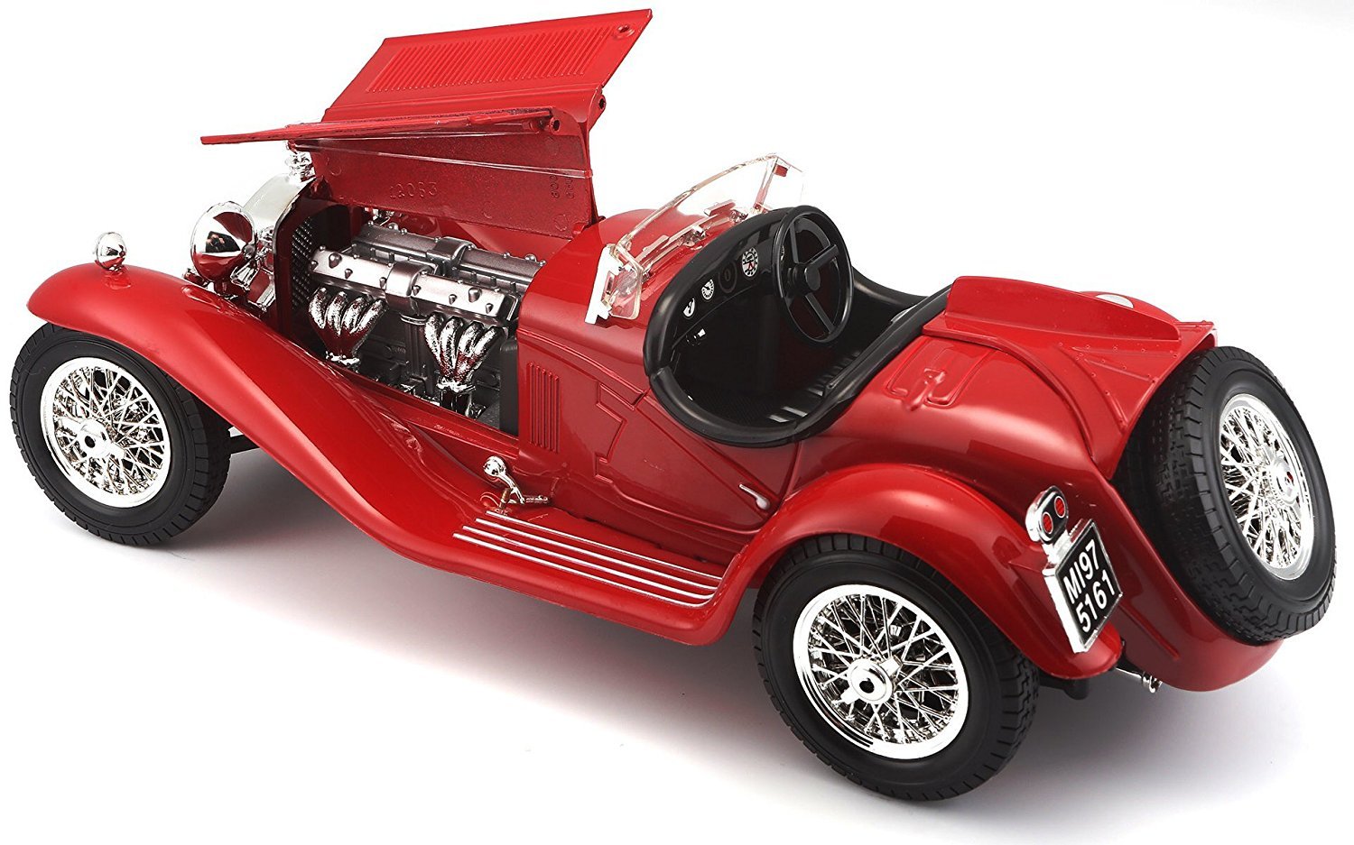 Amazon | Bburago 2011 Gold 1:18 Scale Silver Alfa Romeo 8C 2300