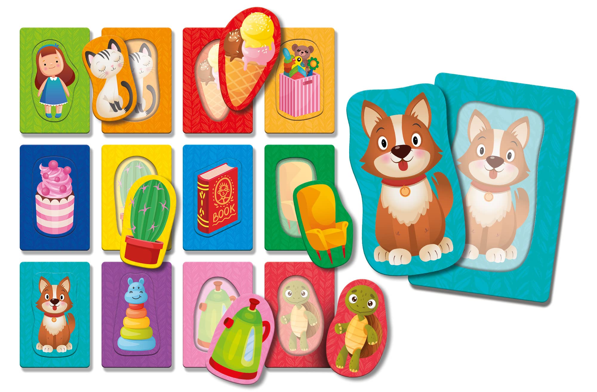 Liscianigiochi MONTESSORI BABY ACTIVITY DOUBLE CARDS, Multicolor - Image 2