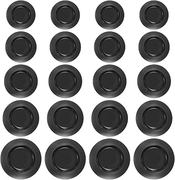 20 Pcs Piggy Bank Stoppers Piggy Bank Hole Plugs 5 Sizes Rubber Plugs Round Banks Stopper Cover Saving Box Plug for Coin Banks Saving Box Black
