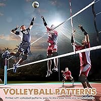 Vista 6 de 6 pares de rodilleras de voleibol y 6 pares de mangas acolchadas de voleibol para pasar, mangas acolchadas para brazos de voleibol, rodilleras