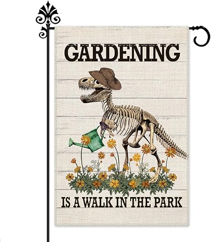 Miniatura 14 de Hafhue Grandma's Garden Little Helpers - Bandera de bienvenida para jardín, 12 x 18 pulgadas, doble cara para decoración de césped para exteriores