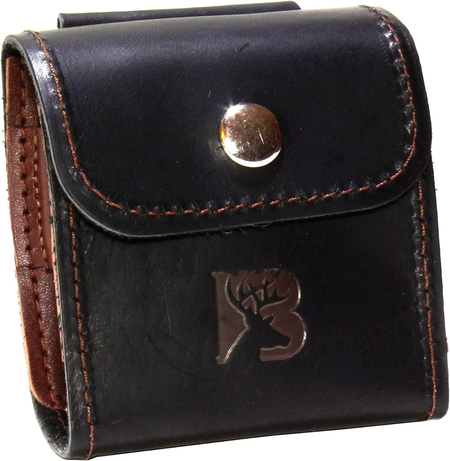 Leather Ammo Case – Black/Brown – 10 Regular Loops