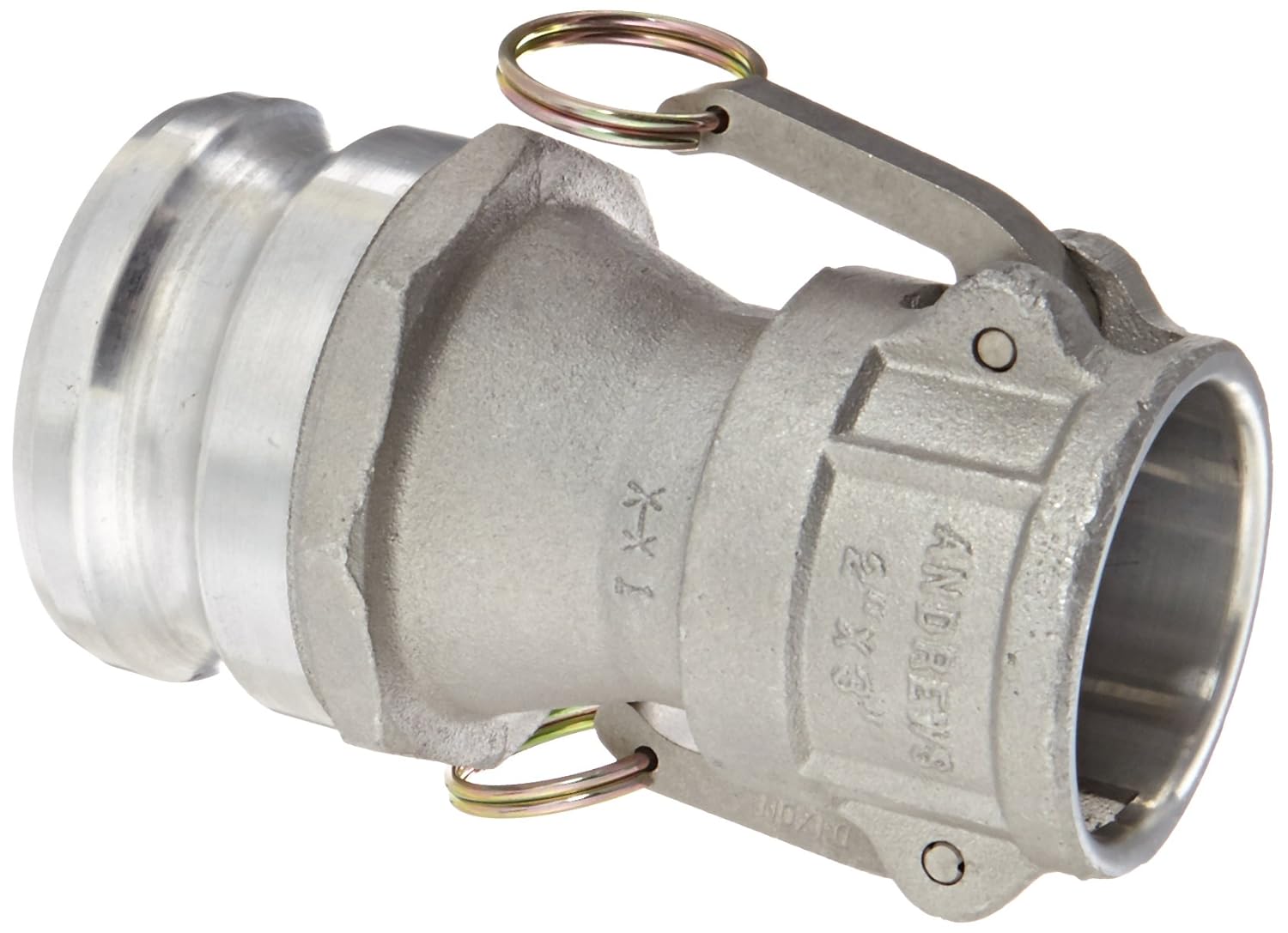 Dixon 5040-DA-AL Aluminum Cam and Groove Reducing Hose Fitting, 5" Socket x 4" Plug