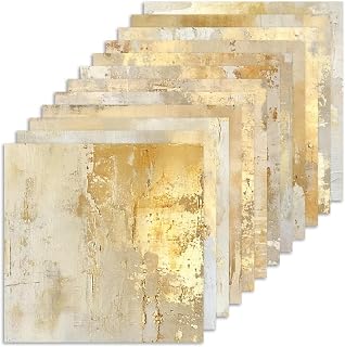 24 Blatt Scrapbook Papier 15,2x15,2cm Shabby Gold Muster Designpapier | Motivpap