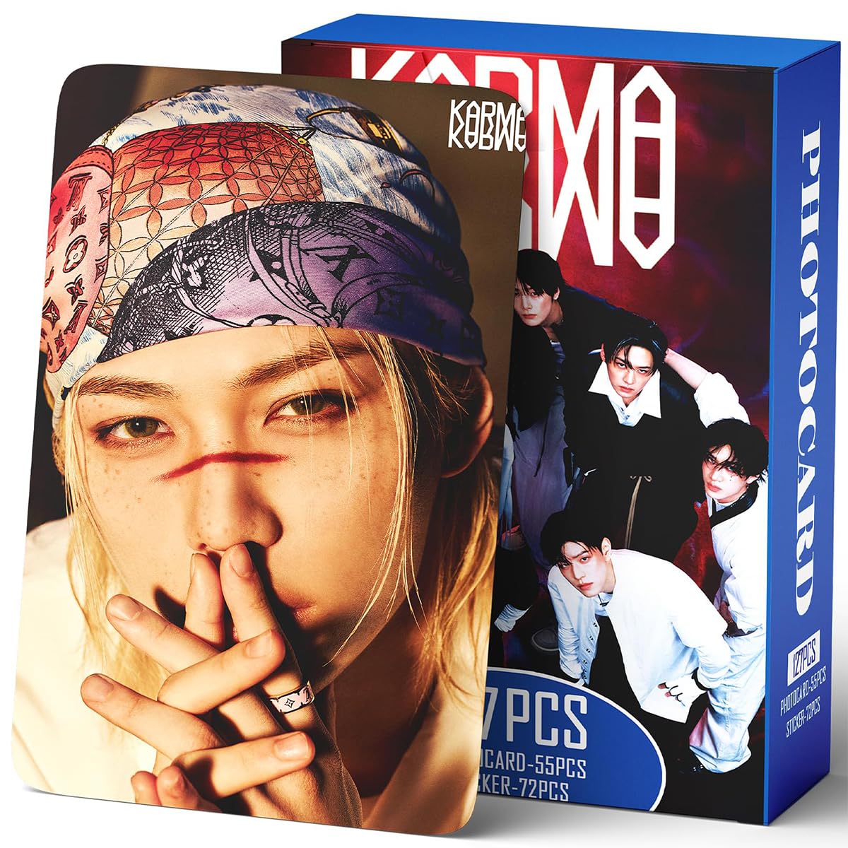 FANCYKU® 127Pcs Stray Kids Star Cards Collectible Photocards, Fashion HD K-Pop Idol Photo Portraits Cards Set, Gift for Fans & Collectors-image-8