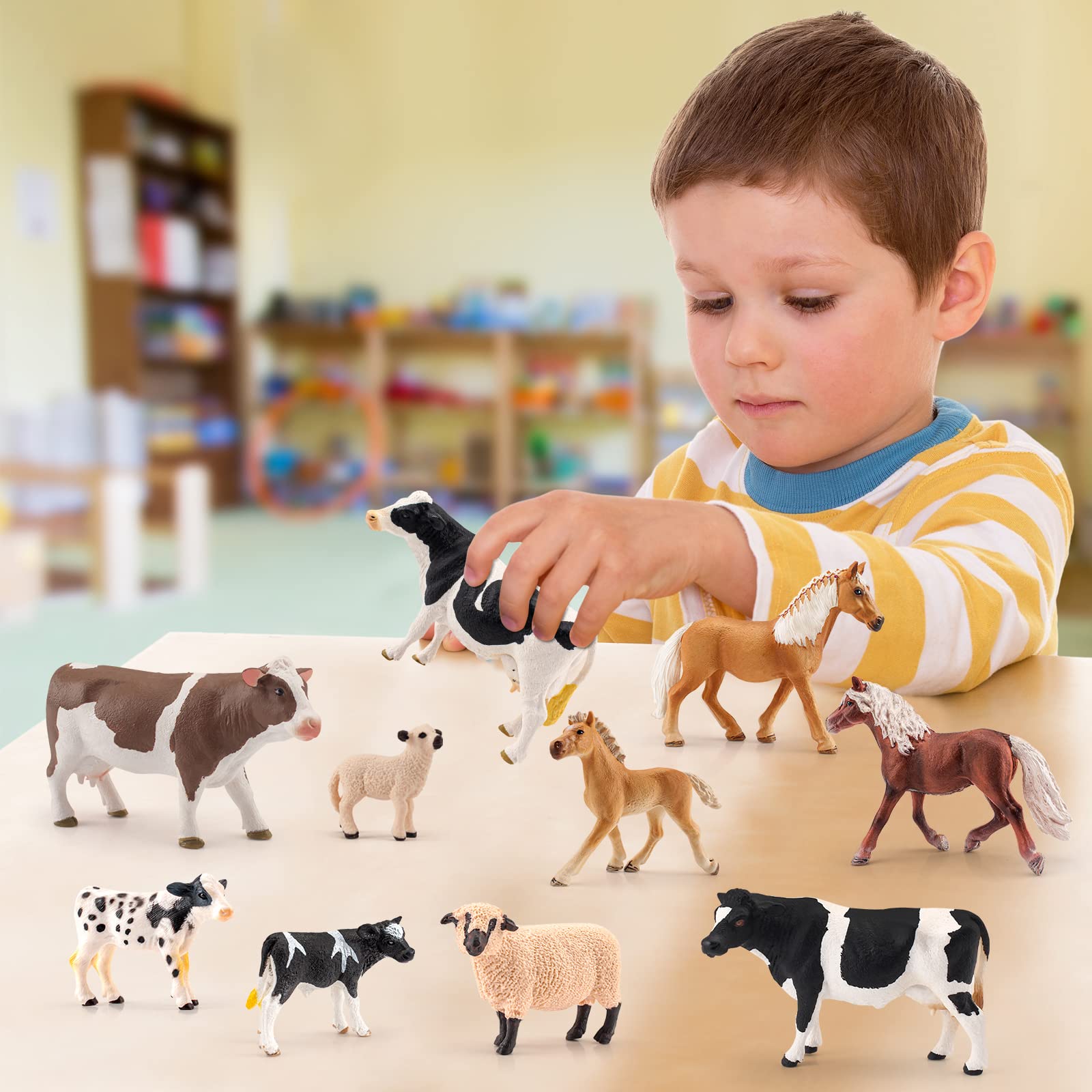 ｃｏｗｓフィギュア Zebu Cattle Bull Ox Animal Toy PVC Action Figure Kids Toys