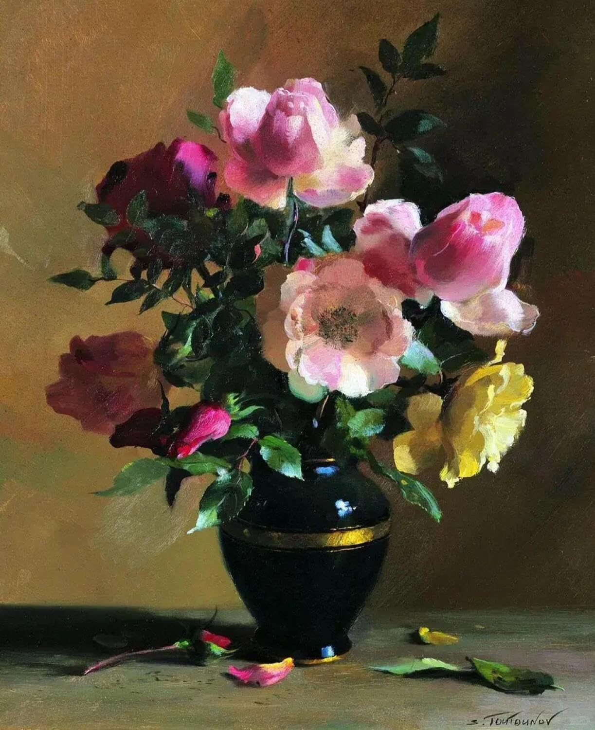 Rqwybcaxn Bead Embroidery Kits Famous Oil Painting 40x50cm