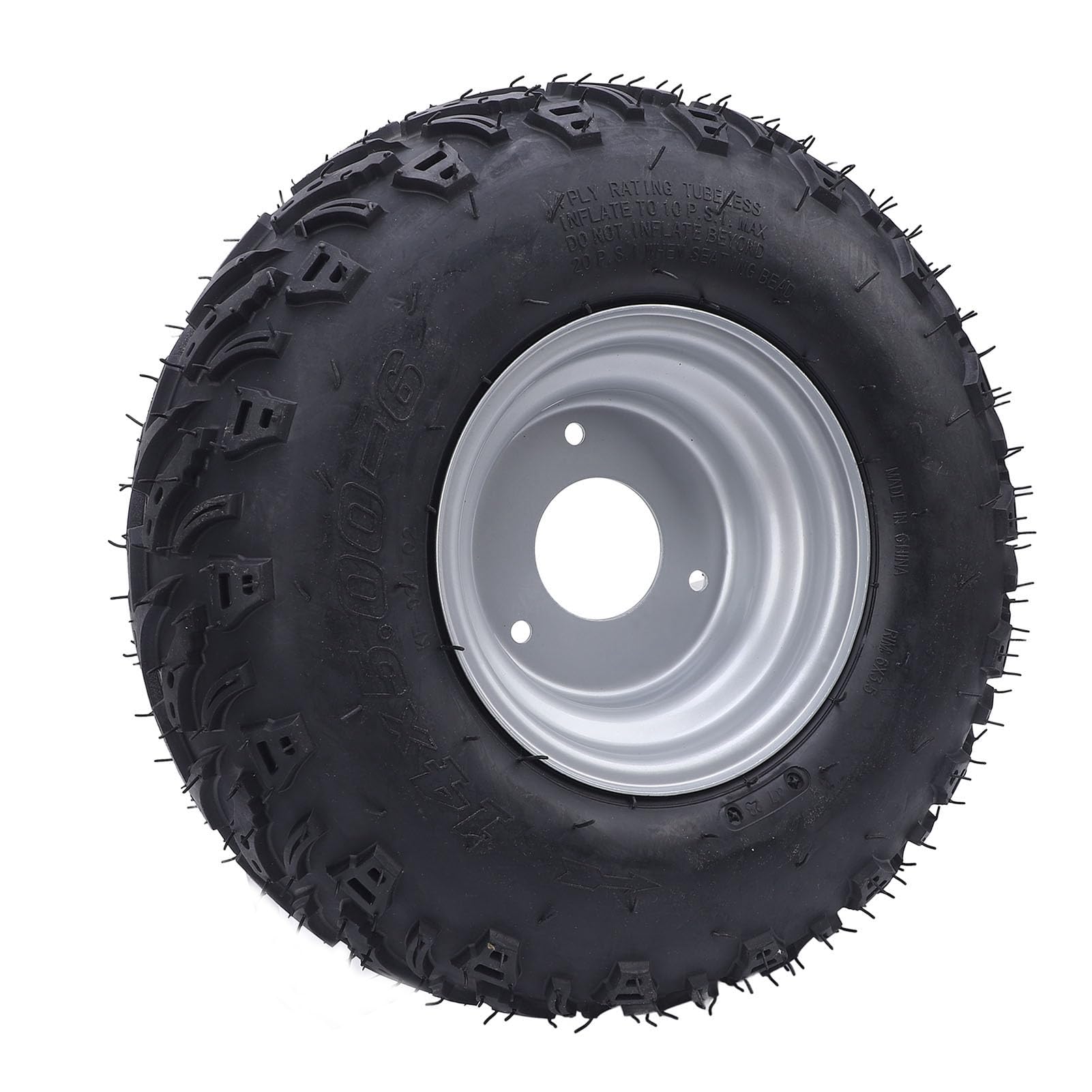 14x5.006 Tubeless -Reifen mit Hub, Verbesserter Off -Straßenhandhabung, Ideal für den ATV UTV Quad Golfwagen, Passt 6 -Zoll