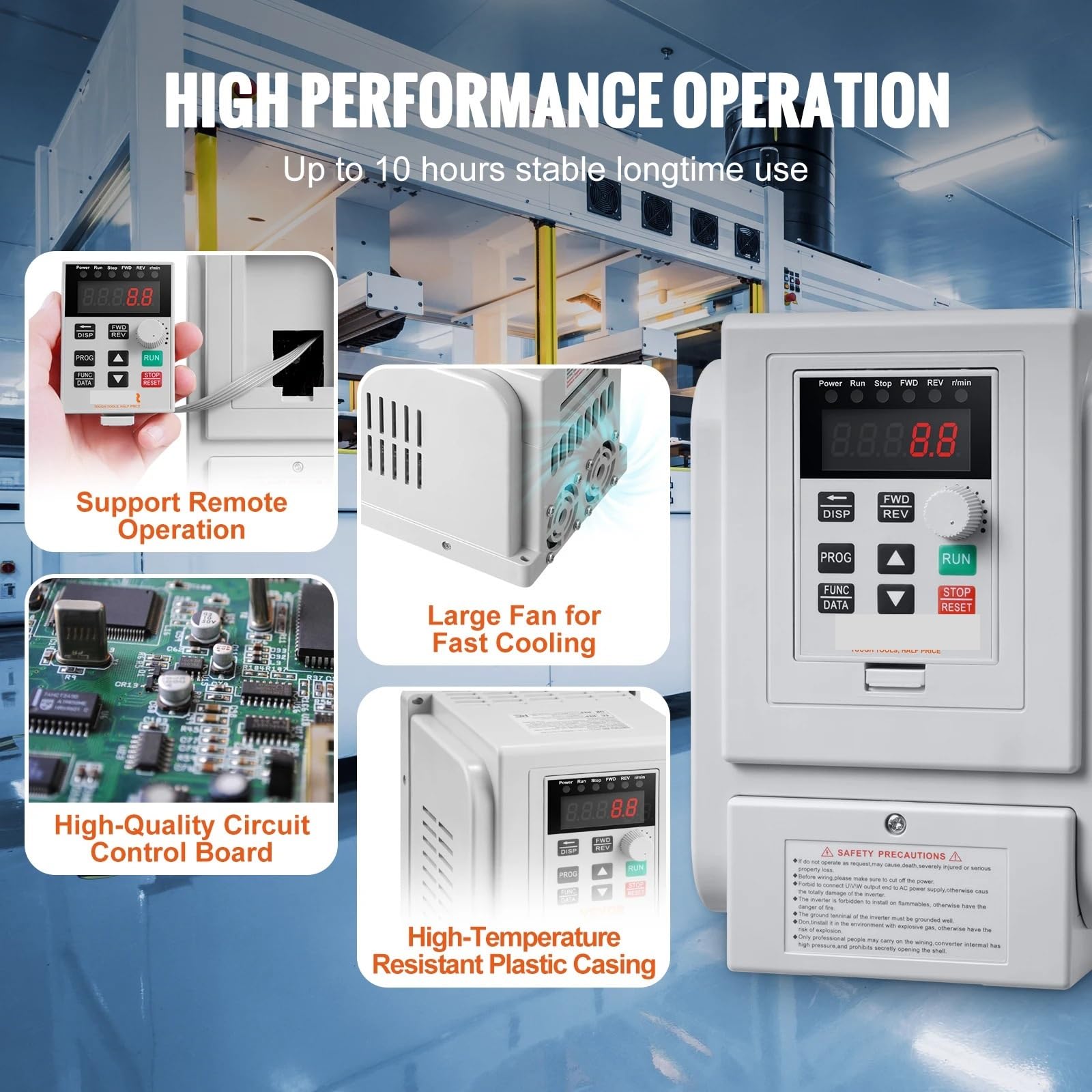 Inversor VFD de 2,2 kW, variador de frecuencia, controlador de velocidad de salida 3P for motor de bomba de agua CNC