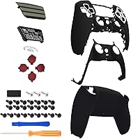 Vista 3 de eXtremeRate Full Set Shell with Action Buttons Touchpad Cover, Classics NES Style Replacement Decorative Trim Shell Front Back Plates Compatible