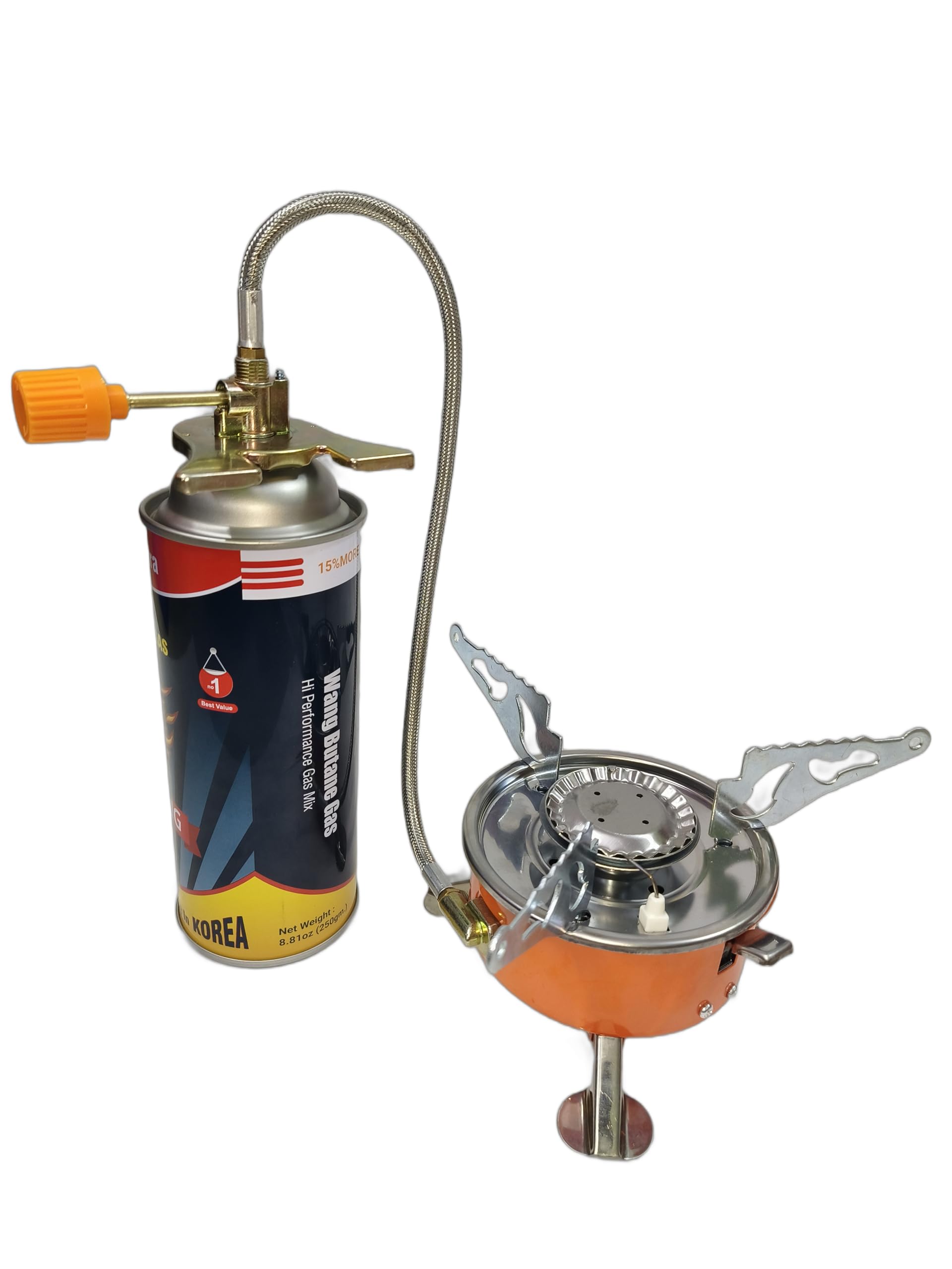 Ship Alloy Steel Mini Camping Outdoor Stove With Enhanced Security Gas Pipe, Keeps Gas Canister Away From Stove For Camping With 1 Pc Butane Can (B0CYCQG35Z) Amazon Price History, Amazon Price Tracker