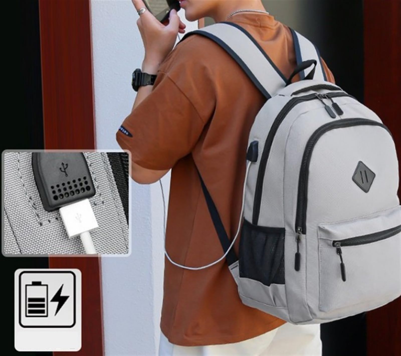 Zaino Porta PC, Borsa Da Trasporto Per Aeroplani, Borsa Da Viaggio Grande Per Oggetti Personali, Zaino Per Laptop Da 17,3 Pollici Impermeabile Zaino Uomo Zaino