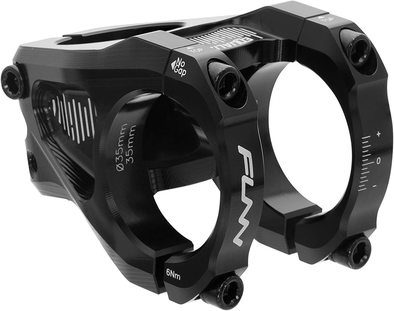 - Equalizer Bike Stem with 10mm Drop or Rise - Length 35mm stem with 35mm Bar Clamp, Durable and Lightweight Alloy Bike Stem for Mountain Bike and BMX Bike (Black)