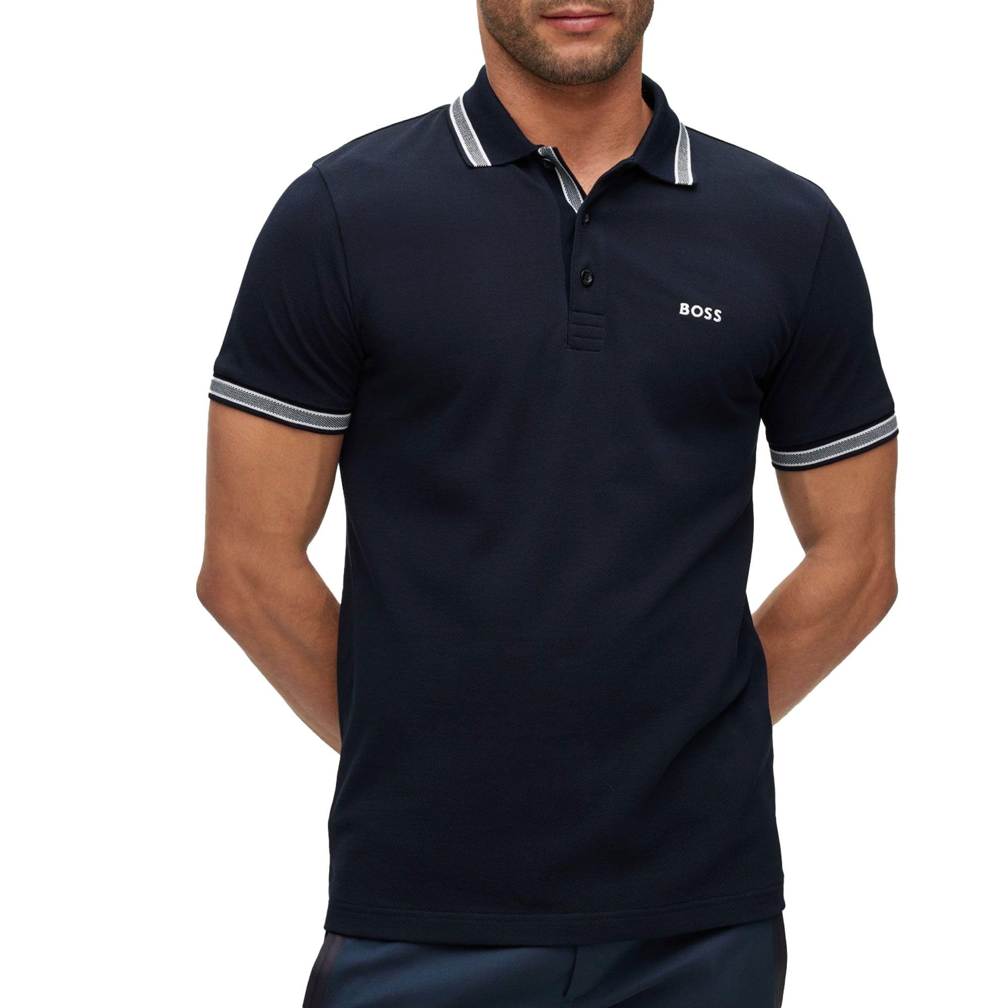 BOSS Paddy Polo Shirt heren poloshirt (1-Pack) - M - Dark Blue402