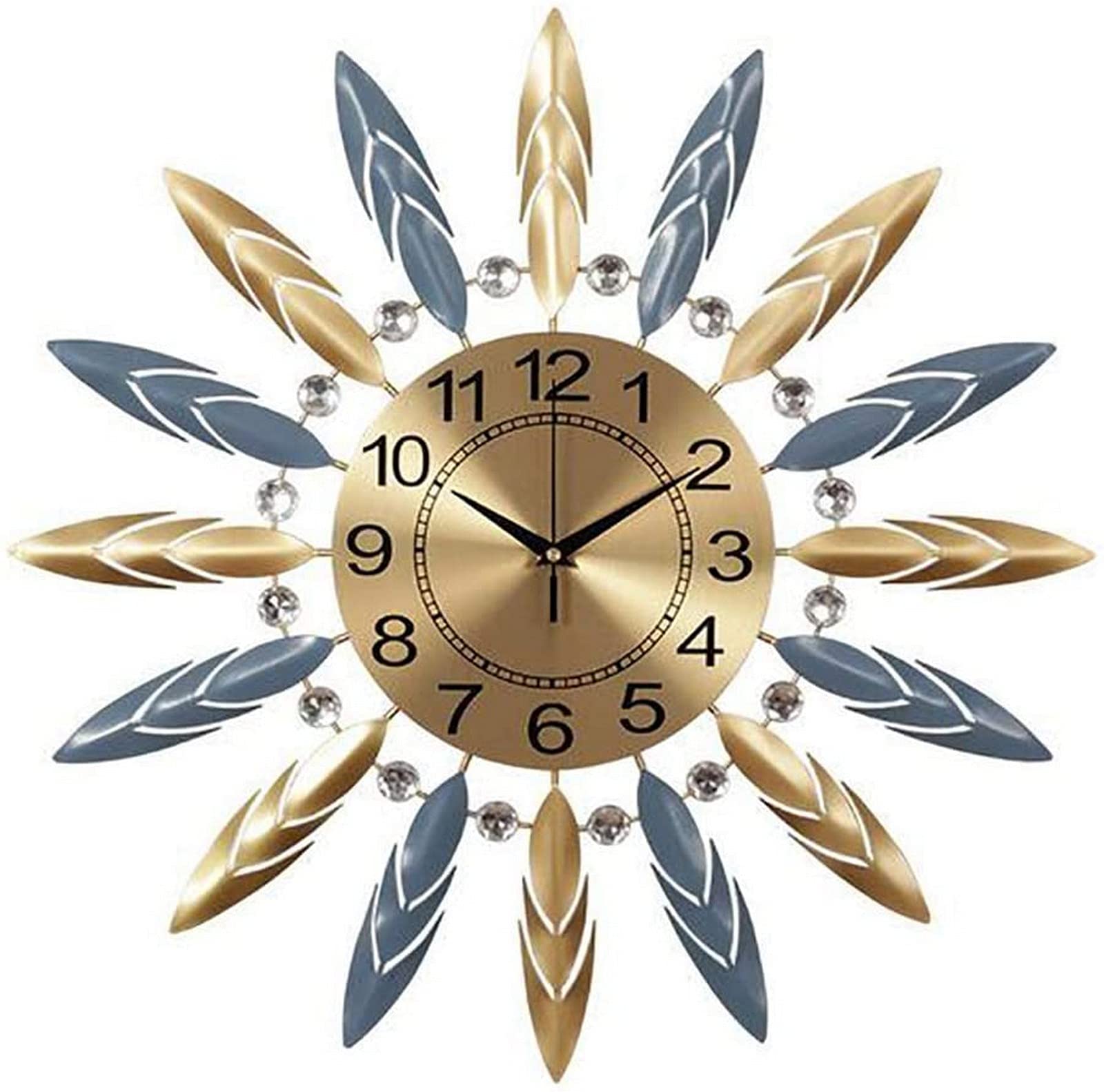 Horloge murale moderne en métal d'art 3D pour sublimer la décoration de votre salon