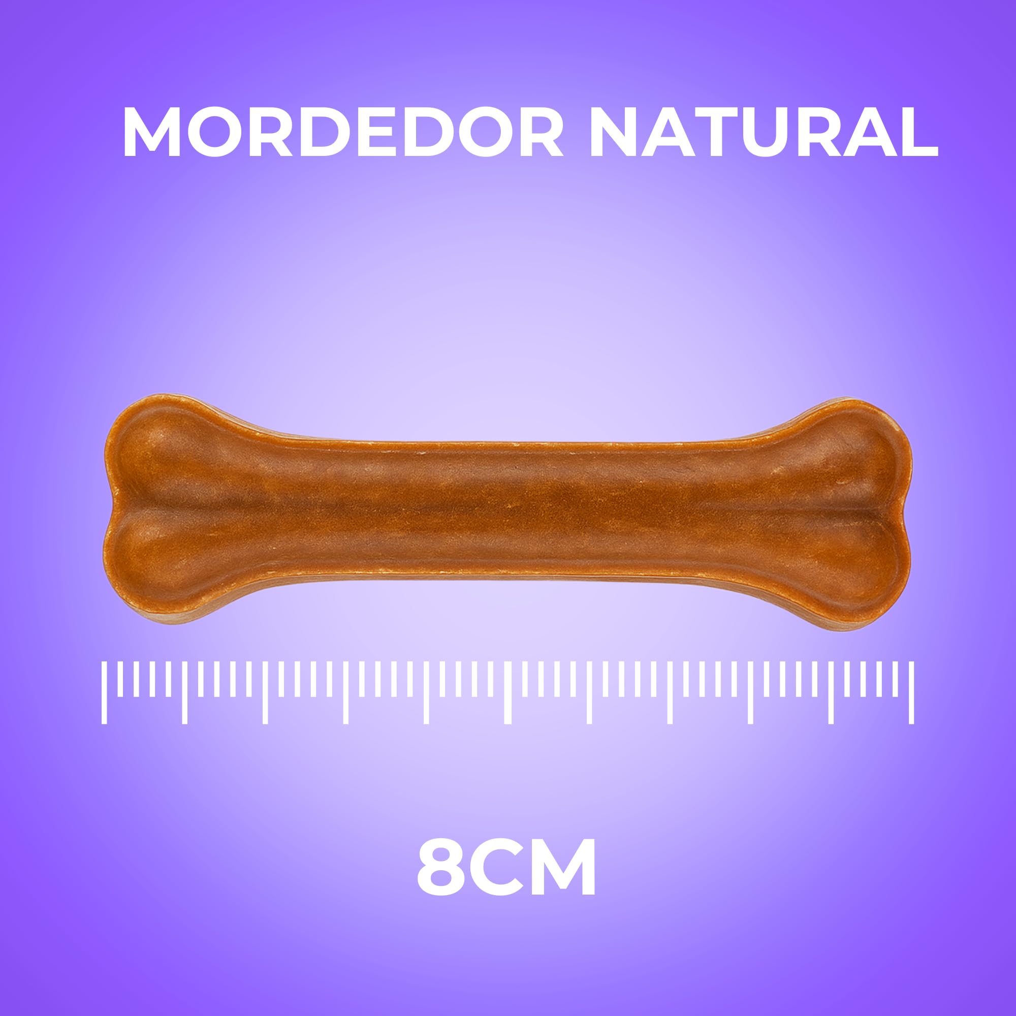 MOLY Pack 50 Huesos Prensados para Perros 8 cm | Snack Natural para Cachorros y Razas Pequeñas | Refuerza Salud Dental y Encías | Bajo en Grasa | Ocupación Prolongada y Segura