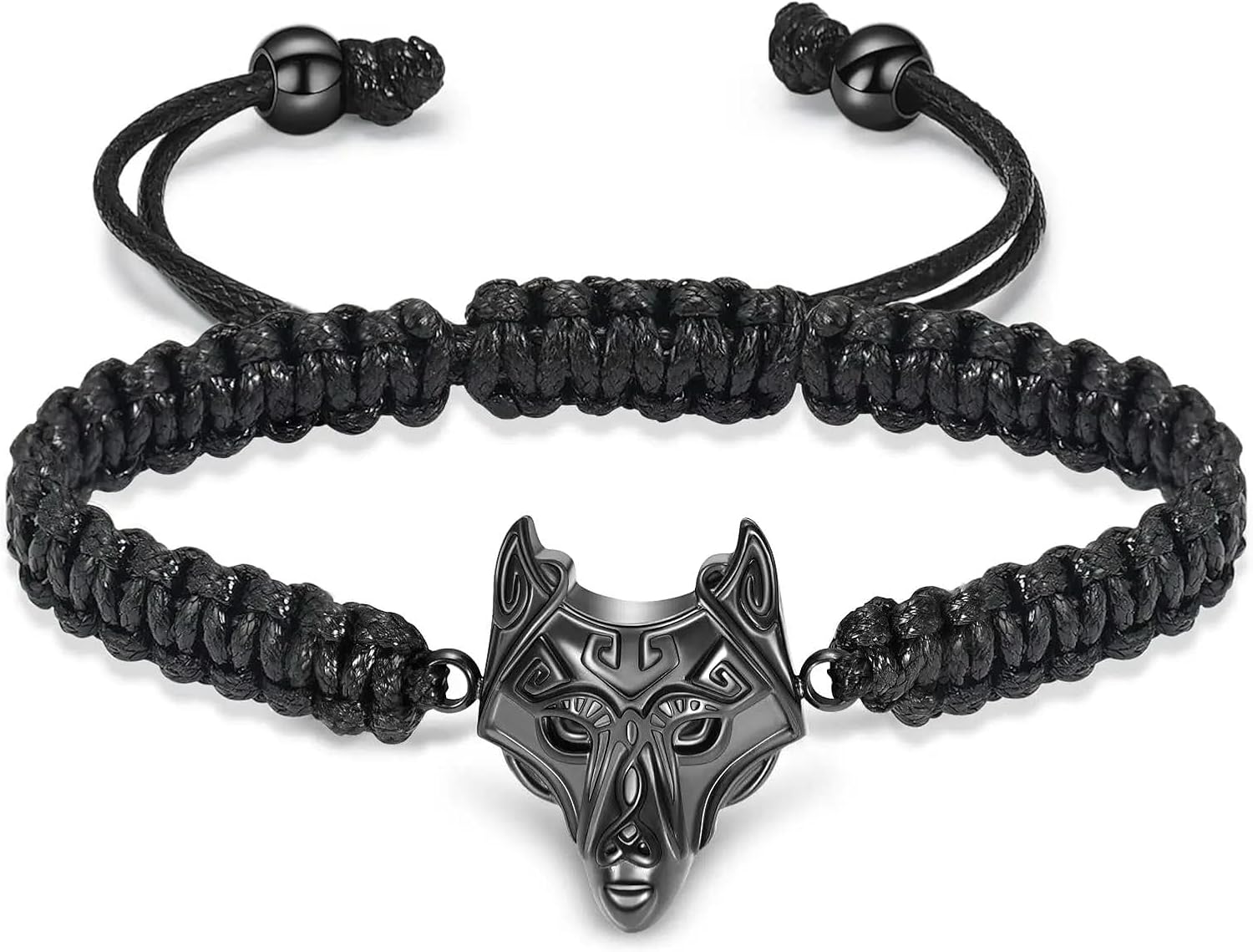 Cremation Urn Bracelet for Ashes Braided Rope Adjustable Bangle Keepsake Jewelry Human Pet Memorial Gift for Men Boy