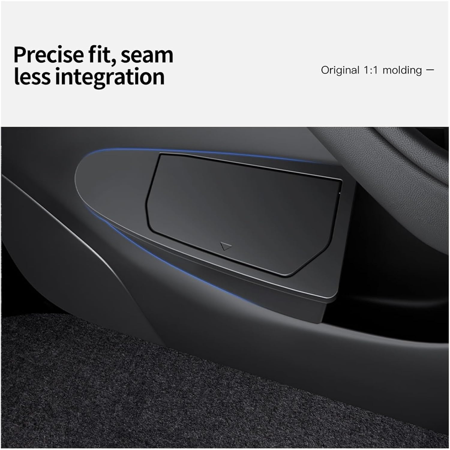 Car Door Trash Can Storage Box Compatible With Tesla Model 3 Y Highland Juniper ABS Waterproof Garbage Can Box Organizer Car Accessories(M3 Highland 2pcs)