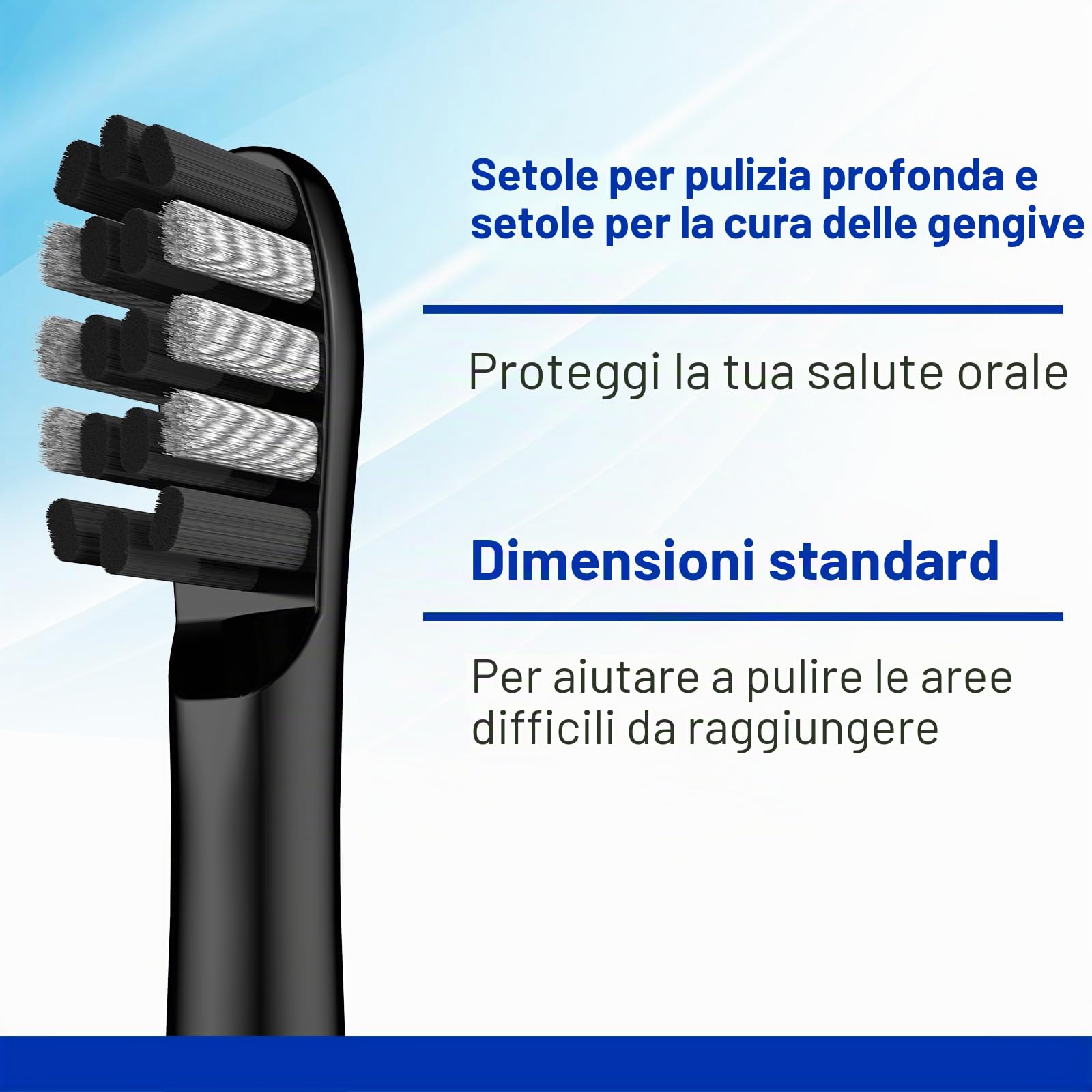 Testine compatibili con spazzolino da denti Colgate 360 Sonic Power al carbone