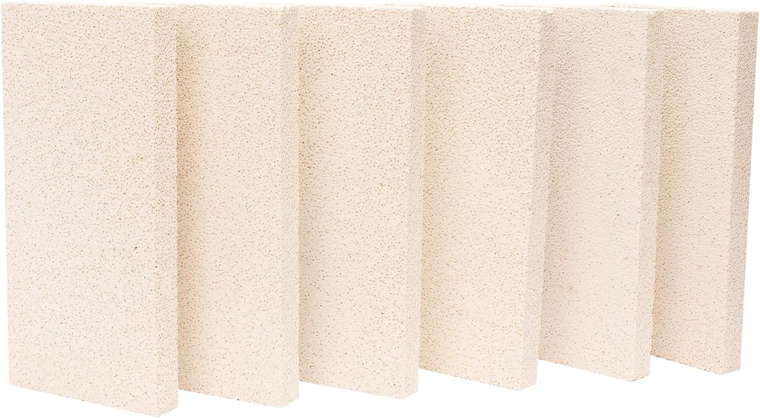 18 Pieces Insulating Fire Brick for Ovens, Kilns, Blacksmith, Fireplaces, Forges 9" x 4.5" x 0.79" 2310F Rated Insulating Fire Bricks