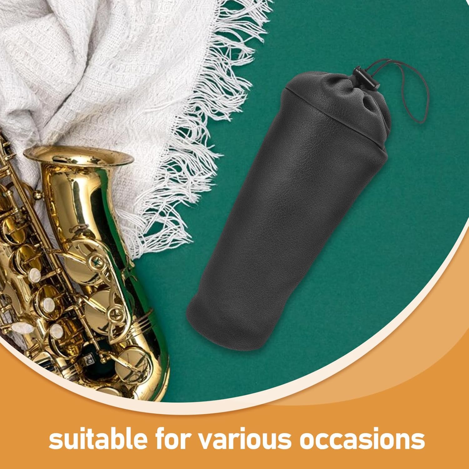 Alto Tenor Saxophone Neck and Mouthpiece Storage Case, Shockproof Musical Instrument Accessories Bag for Safe Carrying and In-bell Saxophone Neck Protection