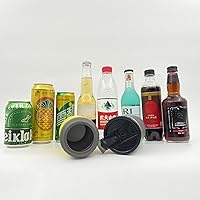 Vista 4 de Aislador de latas/botellas de acero inoxidable 4 en 1, tapas bidireccionales de 14 onzas, enfriador de latas aislado SUS, soporte para botellas