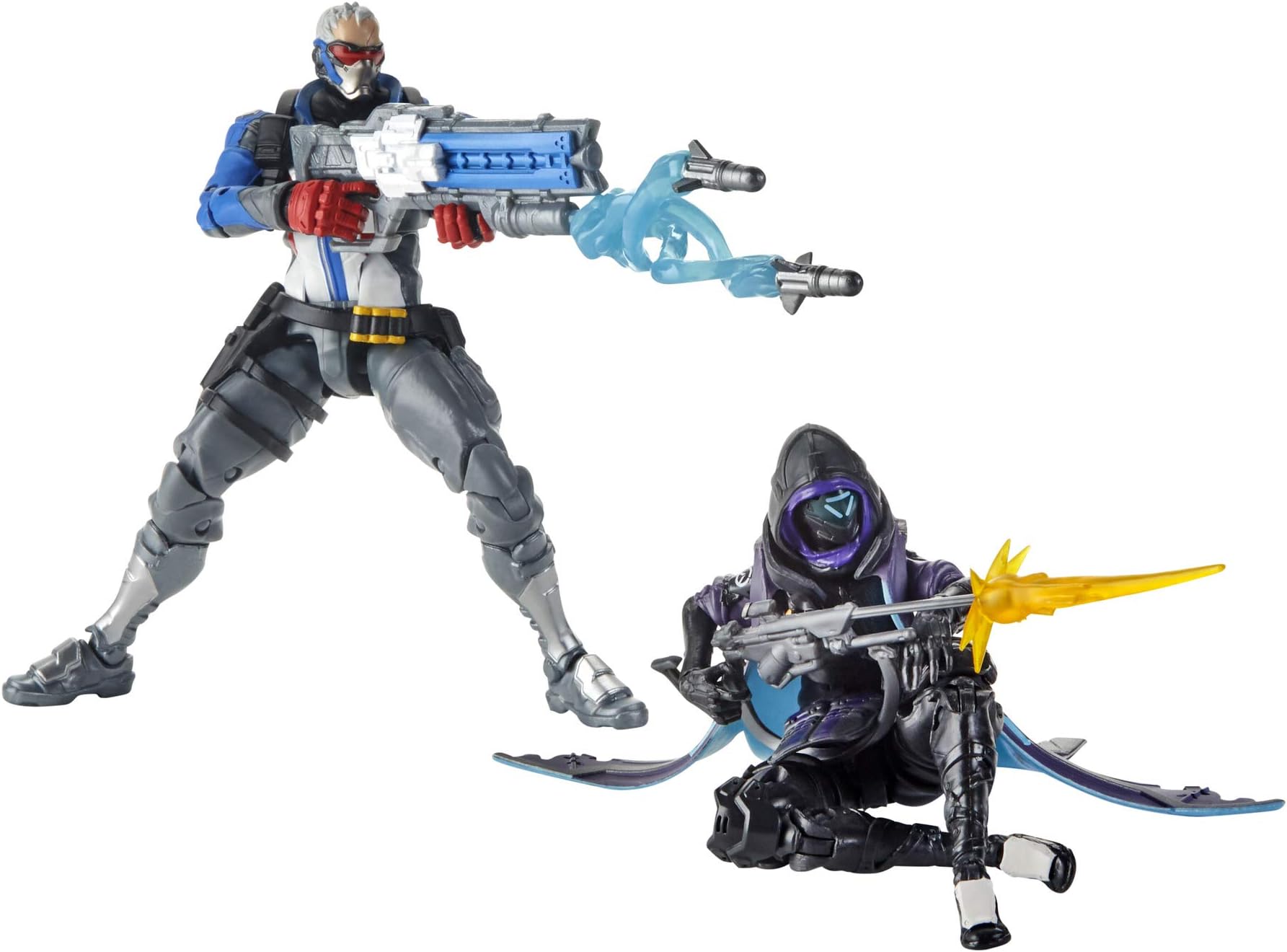 Overwatch Ultimates Series Soldier: 76 und Shrike (Ana) Skin Doppel Pack 15 cm große Action-Figuren zum Sammeln mit Accessoires – Blizzard Videospiel Charaktere