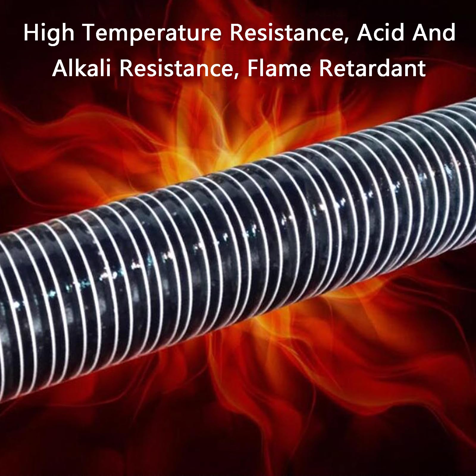 Manguera De ExtraccióN Flexible​,Tubo Flexible De Salida De Aire,Tubo Secadora Universal,Tubo Extractor De Aire Acondicionado,Conducto De Aire De Silicona Resistente Al Calors